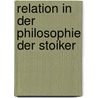 Relation in der philosophie der stoiker by Lobl