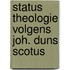 Status theologie volgens joh. duns scotus