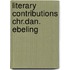 Literary contributions chr.dan. ebeling