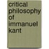Critical philosophy of immanuel kant