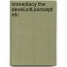 Immediacy the devel.crit.concept etc door Jackson