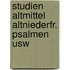 Studien altmittel altniederfr. psalmen usw