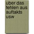 Uber das fehlen aus auftakts usw