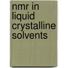 Nmr in liquid crystalline solvents door Bulthuis