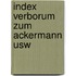 Index verborum zum ackermann usw