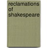 Reclamations of Shakespeare door Onbekend