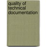 Quality of technical documentation door Onbekend