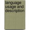 Language usage and description door Onbekend