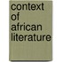 Context of african literature