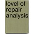 Level of repair analysis