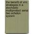 The benefit of VMI strategies in a stochastic multiproduct serial two echelon system