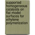 Supported homogeneous catalysts on flat model surfaces for ethylene polymerization