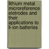 Lithium metal microreference eletrodes and their applications to Li-ion batteries