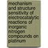 Mechanism and structure sensitivity of electrocatalytic reactions of inorganic nitrogen compounds on platinum