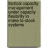 Tactical capacity management under capacity flexibility in make-to-stock systems