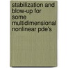 Stabilization and blow-up for some multidimensional nonlinear PDE's door Guerra Benavente
