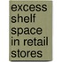 Excess shelf space in retail stores