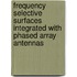 Frequency selective surfaces integrated with phased array antennas