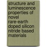 Structure and luminescence properties of novel rare-earth doped silicon nitride based materials door Y.Q. Li