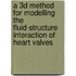 A 3D method for modelling the fluid-structure interaction of heart valves