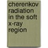 Cherenkov radiation in the soft x-ray region