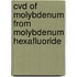 CVD of molybdenum from molybdenum hexafluoride