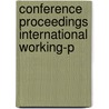 Conference proceedings international working-p by Unknown