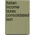 Italian income taxes consolidated text
