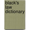Black's law dictionary door Onbekend