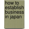 How to establish business in japan by Eide