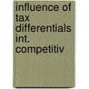 Influence of tax differentials int. competitiv door Onbekend