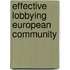 Effective lobbying european community