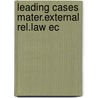 Leading cases mater.external rel.law ec door Volker