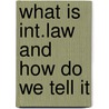 What is int.law and how do we tell it door Jennings