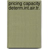 Pricing capacity determ.int.air.tr. door Haanappel