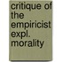Critique of the empiricist expl. morality