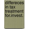 Differeces in tax treatment for.invest. door Forry