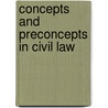 Concepts and preconcepts in civil law door J. Vranken