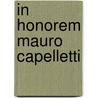 In Honorem Mauro Capelletti door Storme, Marcel