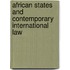 African states and contemporary international law