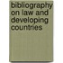 Bibliography on law and developing countries