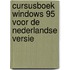 Cursusboek Windows 95 voor de Nederlandse versie