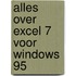 Alles over Excel 7 voor Windows 95