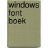 Windows font boek