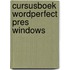 Cursusboek wordperfect pres windows