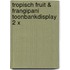 Tropisch fruit & frangipani toonbankdisplay 2 x