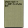 Groenboekery wedstrydformulier 1991 door Onbekend