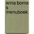 Wina borns s menuboek