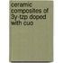 Ceramic composites of 3Y-TZP doped with CuO