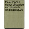 The European higher education and research landscape 2020 door J. Enders